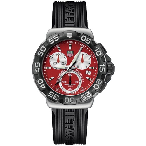 Tag Heuer Formula 1 Red Dial Chronograph Men's Watch CAH1112-FT6024